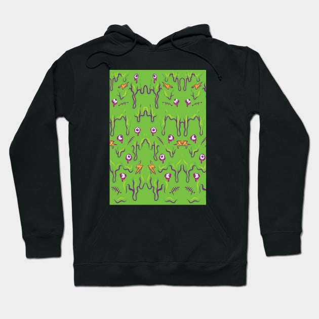 Grime Pattern Zombie Hoodie by yogisnanda